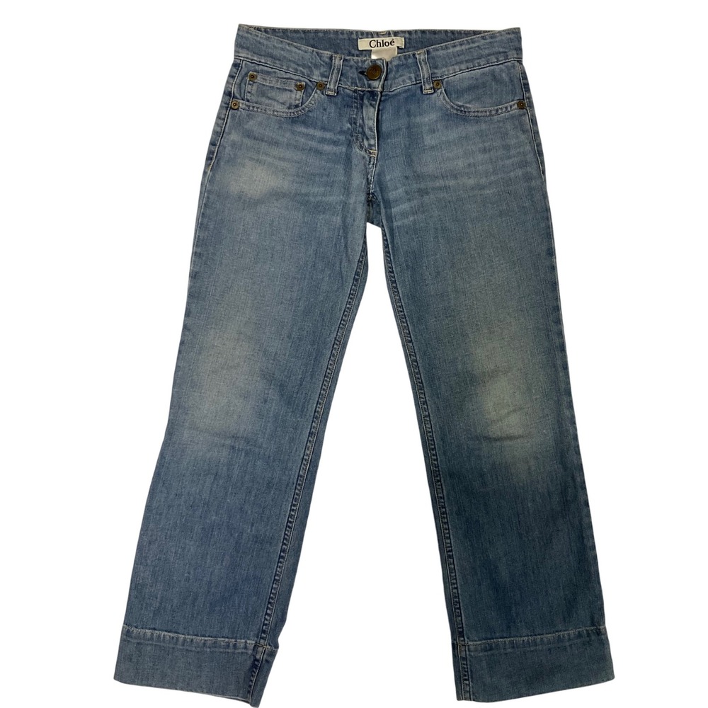 Chloé Made in France Women's‎ Jeans T34 (US 2/4) Straight Leg Denim Vintage Y2K